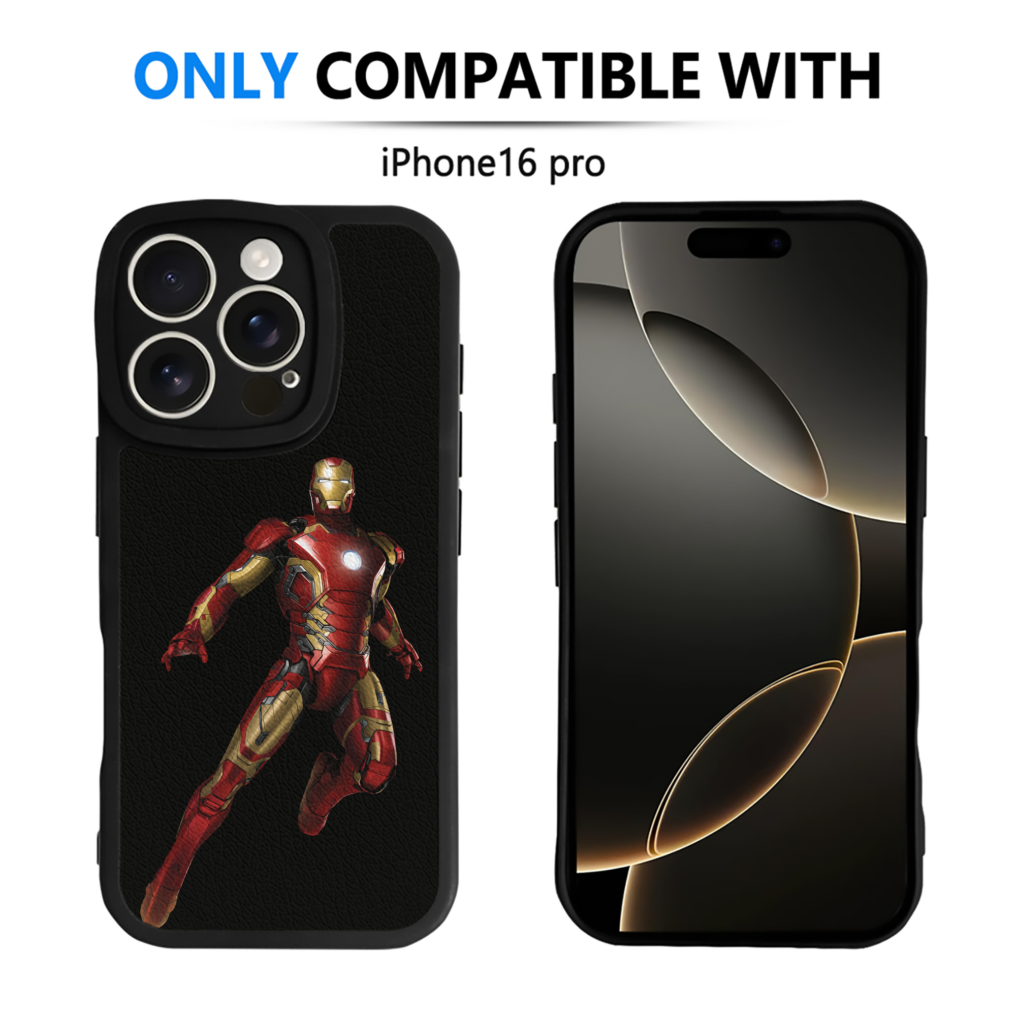 （画像用） アベンジャーズ The Avengers 【iPhone 16シリーズ対応】シリコンスマホケース（レザー調） 材質：シリコン